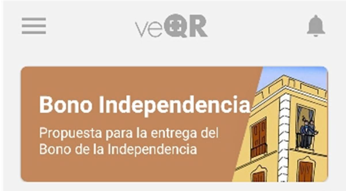 activar veqr carnet patria con bono independencia