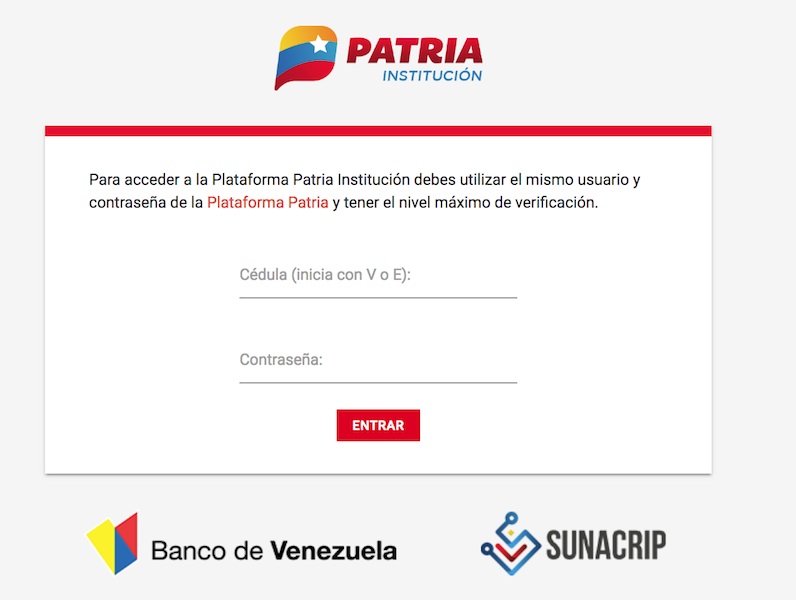 En esta dirección web, los empresarios tendrán que ingresar para rellenar los datos laborales de los trabajadores de empresas privadas. Los que son por cuenta propia, cooperativas y economia popular así como los que están sin trabajo o laboran en el hogar, deben hacer por la plataforma patria