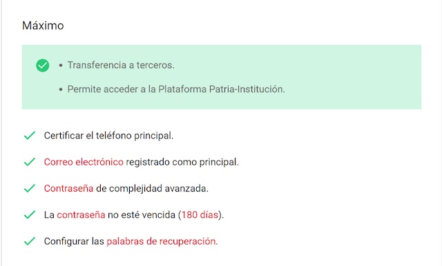 Para llegar al nivel máximo de verificación y seguridad de tu cuenta, debes comprobar tu correo, teléfonos, preguntas de seguridad, entre otras capas de seguridad